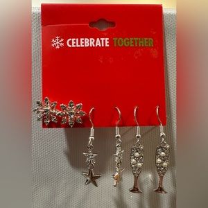 Celebrate Together 3 Pack Holiday Earrings NWT